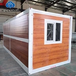 Wholesale Standard Container Prefabricated Folding House Mobile Office Building Hurricane Proof Portable Foldable Home Post-disaster housing