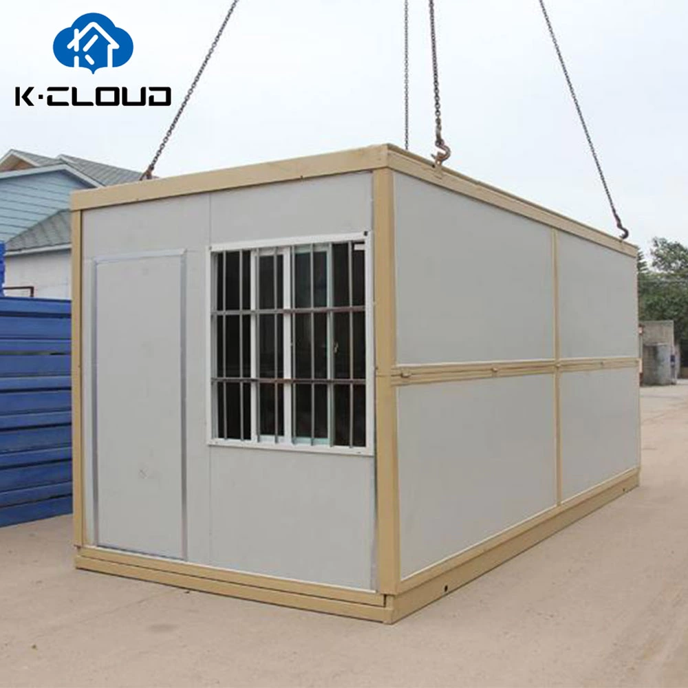 Wholesale Standard Container Prefabricated Folding House Mobile Office Building Hurricane Proof Portable Foldable Home Post-disaster housing